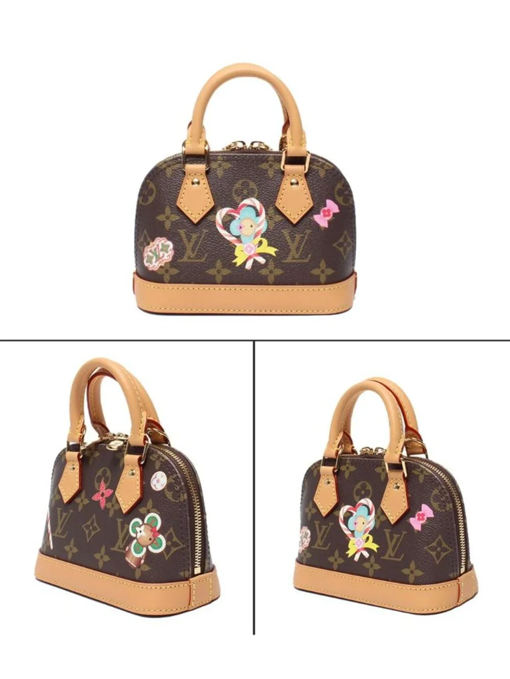 Louis Vuitton 2-Way Shoulder Bag Crossbody Nano Alma Candy Factory Monogram